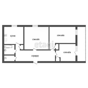 Продается 3-комн. квартира, 58,1 м²