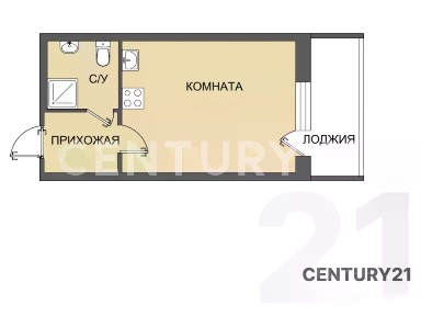 Сдается студия, 28 м²