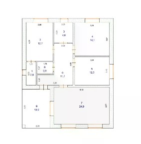 Продается 1-этажный дом, 105 м²