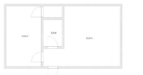 Продается 1-этажный дом, 43,1 м²