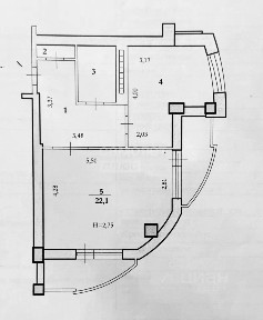 Продается 1-комн. квартира, 46,3 м²