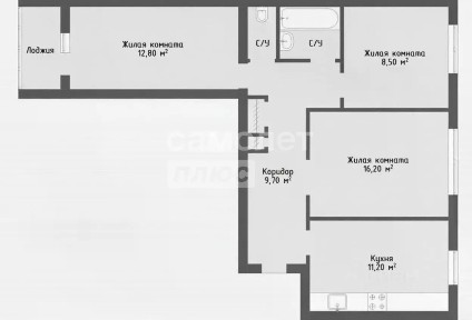 Продается 3-комн. квартира, 60 м²
