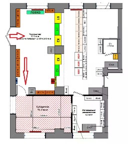 Сдается торговая площадь, 15 м²