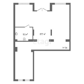 Продается помещение свободного назначения, 95,8 м²