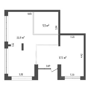 Продается помещение свободного назначения, 59 м²