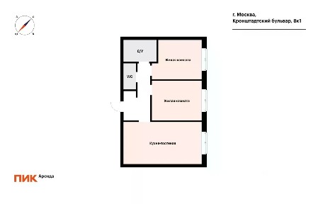 Сдается 3-комн. квартира, 57,9 м²