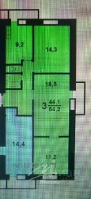 Сдается 3-комн. квартира, 64 м²