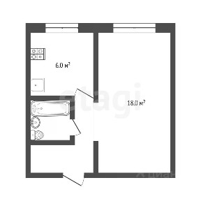 Продается 1-комн. квартира, 28,6 м²