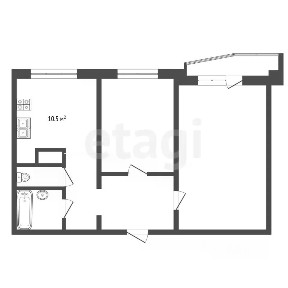 Продается 2-комн. квартира, 50,3 м²