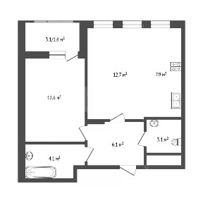 Продается 2-комн. квартира, 38 м²