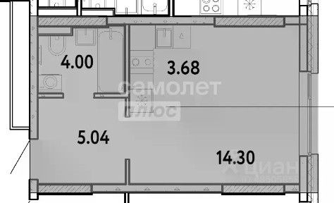 Продается студия, 27,02 м²