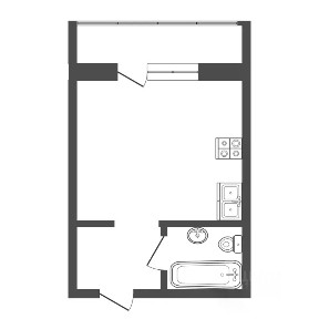 Продается студия, 28,3 м²