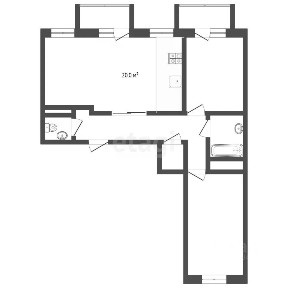 Продается 2-комн. квартира, 84,6 м²