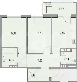 Продается 2-комн. квартира, 51,6 м²