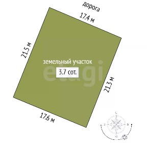 Продается участок, 3,74 сот.