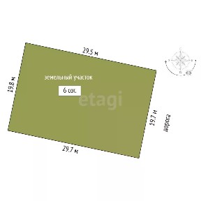 Продается участок, 6 сот.