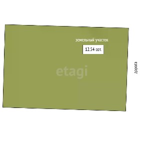 Продается участок, 12,54 сот.