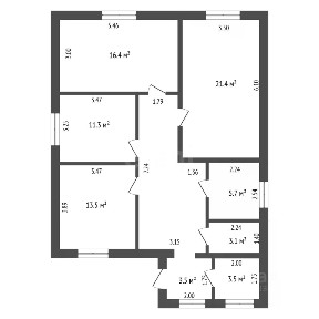 Продается 1-этажный дом, 90 м²