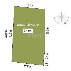 Продается 1-этажный дом, 30 м²
