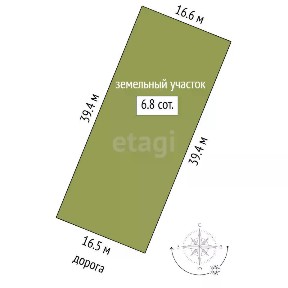 Продается участок, 6,84 сот.
