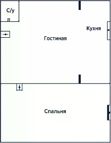 Сдается 2-комн. квартира, 35 м²