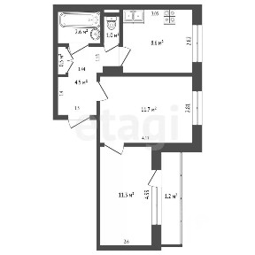 Продается 2-комн. квартира, 40,2 м²