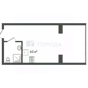 Продается студия, 40 м²