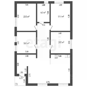 Продается 1-этажный дом, 110 м²