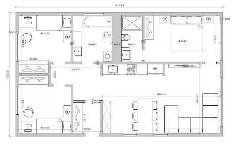 Продается 1-этажный дом, 87 м²