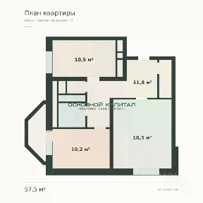 Продается 2-комн. квартира, 58 м²