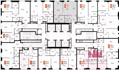 Продается 2-комн. квартира, 57,1 м²