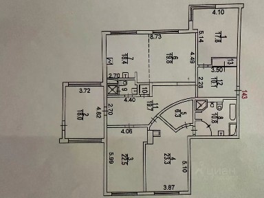 Продается 4-комн. квартира, 172 м²
