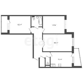 Продается 3-комн. квартира, 81 м²