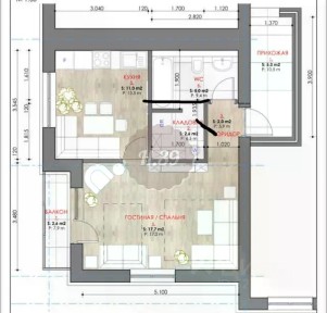 Продается 1-комн. квартира, 43,5 м²