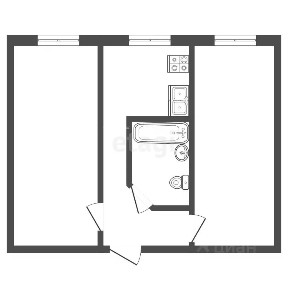 Продается 2-комн. квартира, 43,6 м²