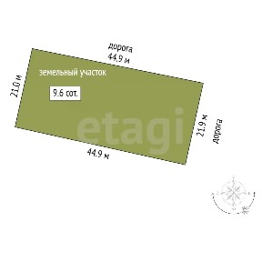 Продается участок, 9,6 сот.