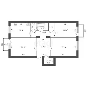 Продается 3-комн. квартира, 84,7 м²