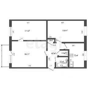 Продается 3-комн. квартира, 58,4 м²