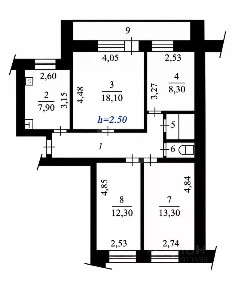 Продается 4-комн. квартира, 73,5 м²