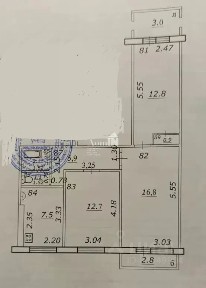 Продается 3-комн. квартира, 59,8 м²