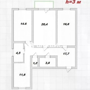 Продается 3-комн. квартира, 90,6 м²