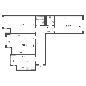 Продается 3-комн. квартира, 76 м²