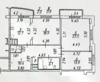 Продается 3-комн. квартира, 98,9 м²