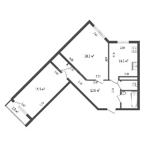 Продается 2-комн. квартира, 65,1 м²