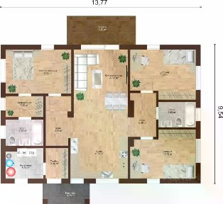 Продается 1-этажный дом, 110 м²