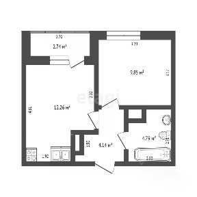Продается 1-комн. квартира, 30,6 м²