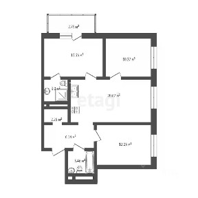 Продается 3-комн. квартира, 71,19 м²