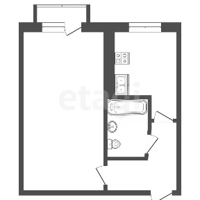 Продается 1-комн. квартира, 30,3 м²