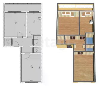 Продается 2-комн. квартира, 46,6 м²