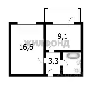 Продается 1-комн. квартира, 32,4 м²